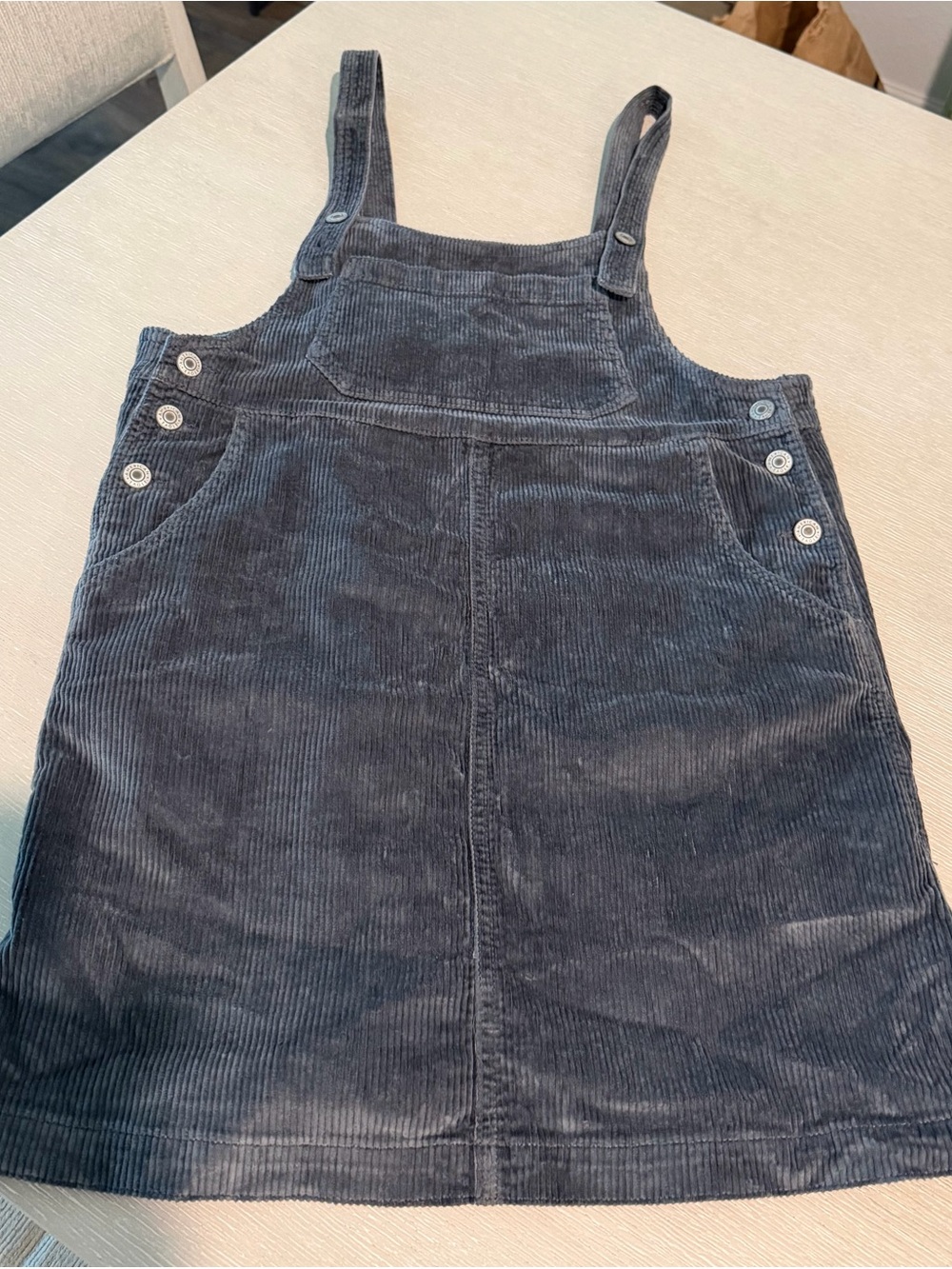 American Eagle Outfitters Navy Corduroy Pinafore Dress